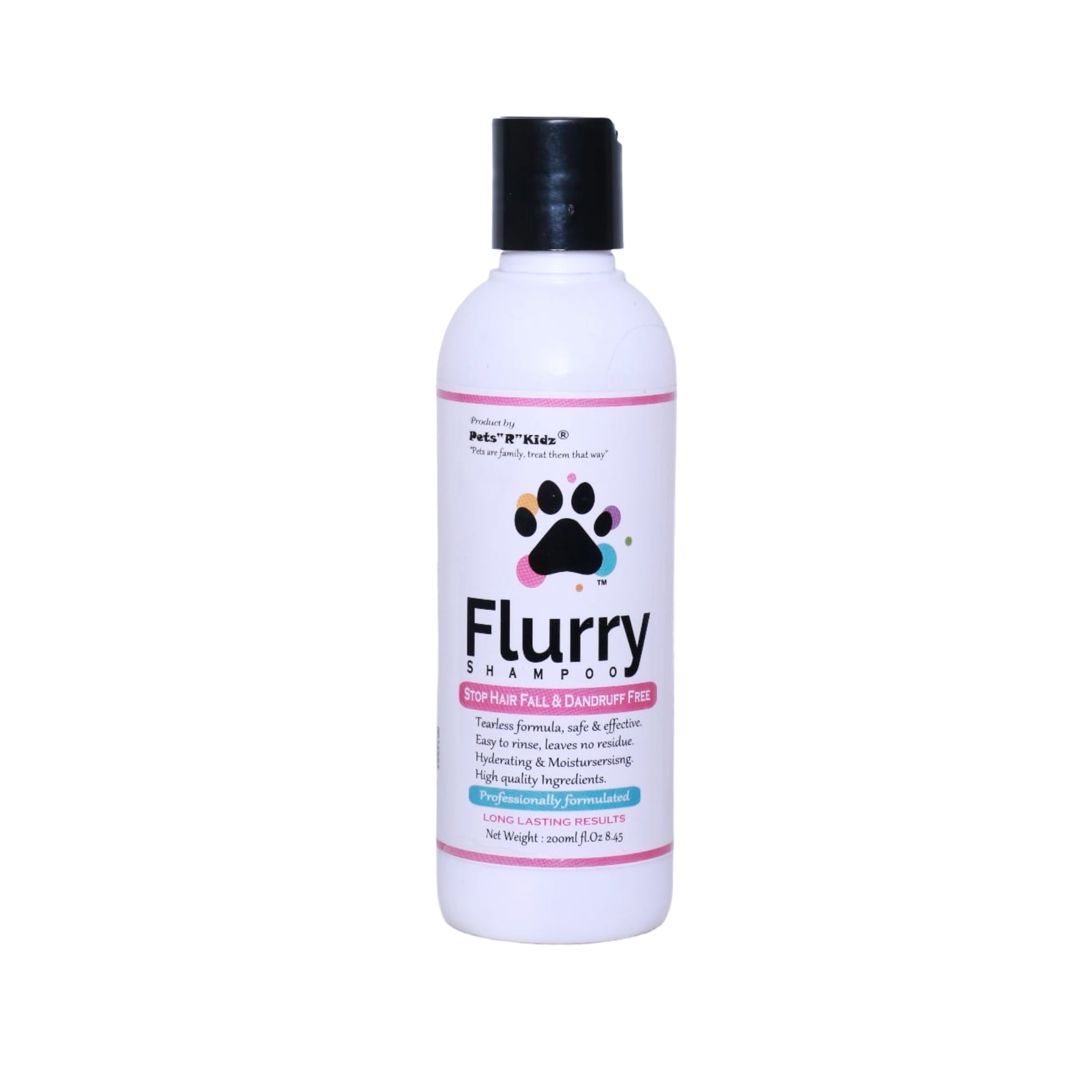 Flurry Cat & Dog Anti-Hair Fall & Anti-Dandruff Shampoo – 200ml