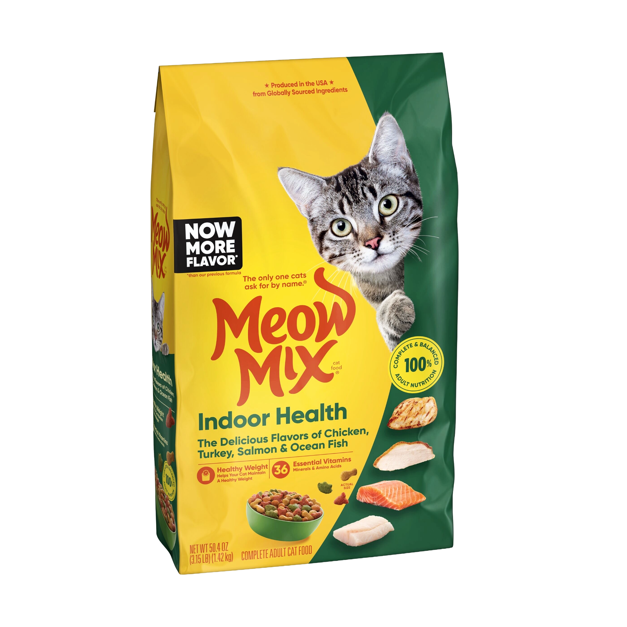 Meow Mix Indoor Health Cat Food - 1.5kg