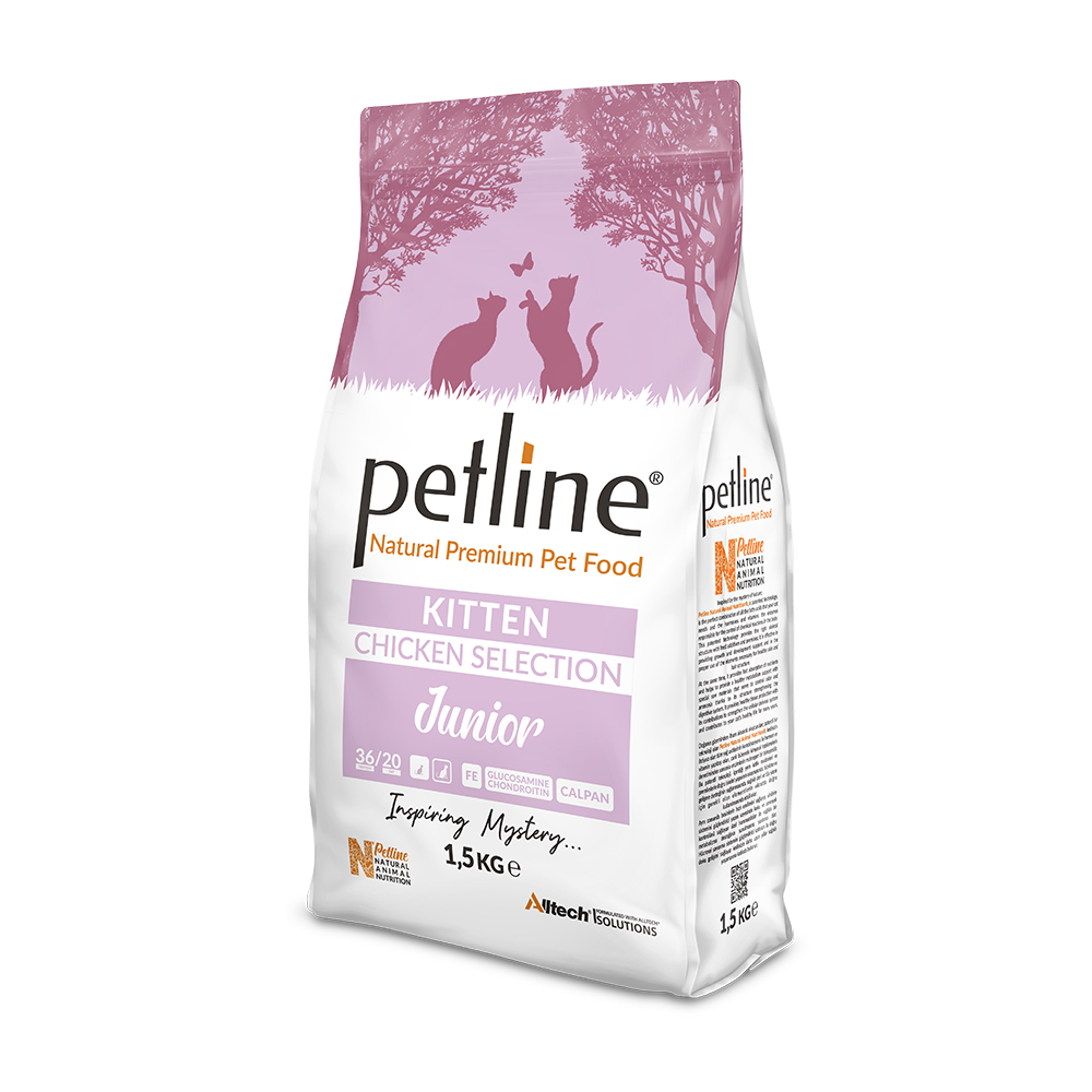 Petline Junior Kitten Selection Food – Chicken (Low Grain, Super Premium)