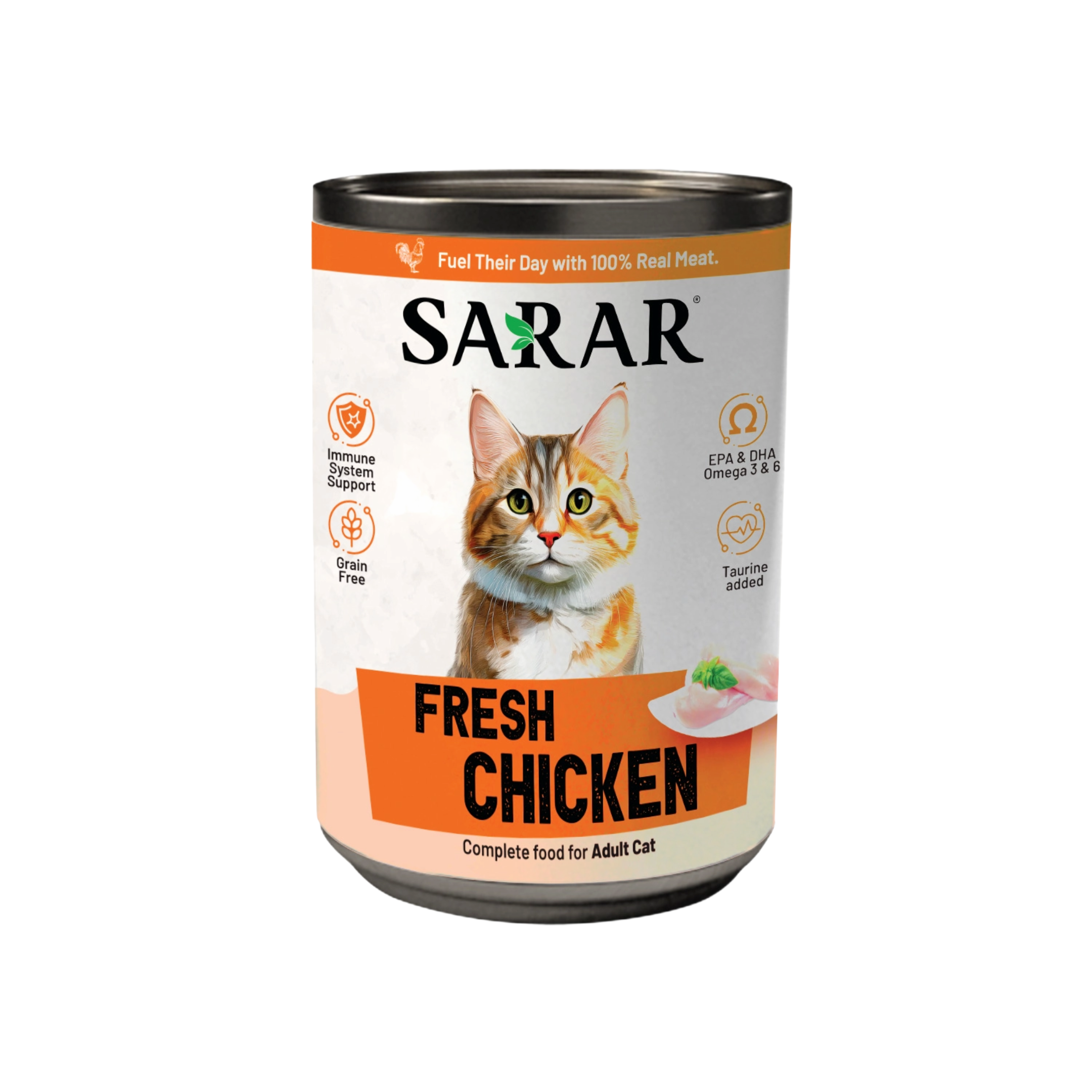 SARAR Fresh Chicken Wet Cat Food 400g premium complete wet cat food