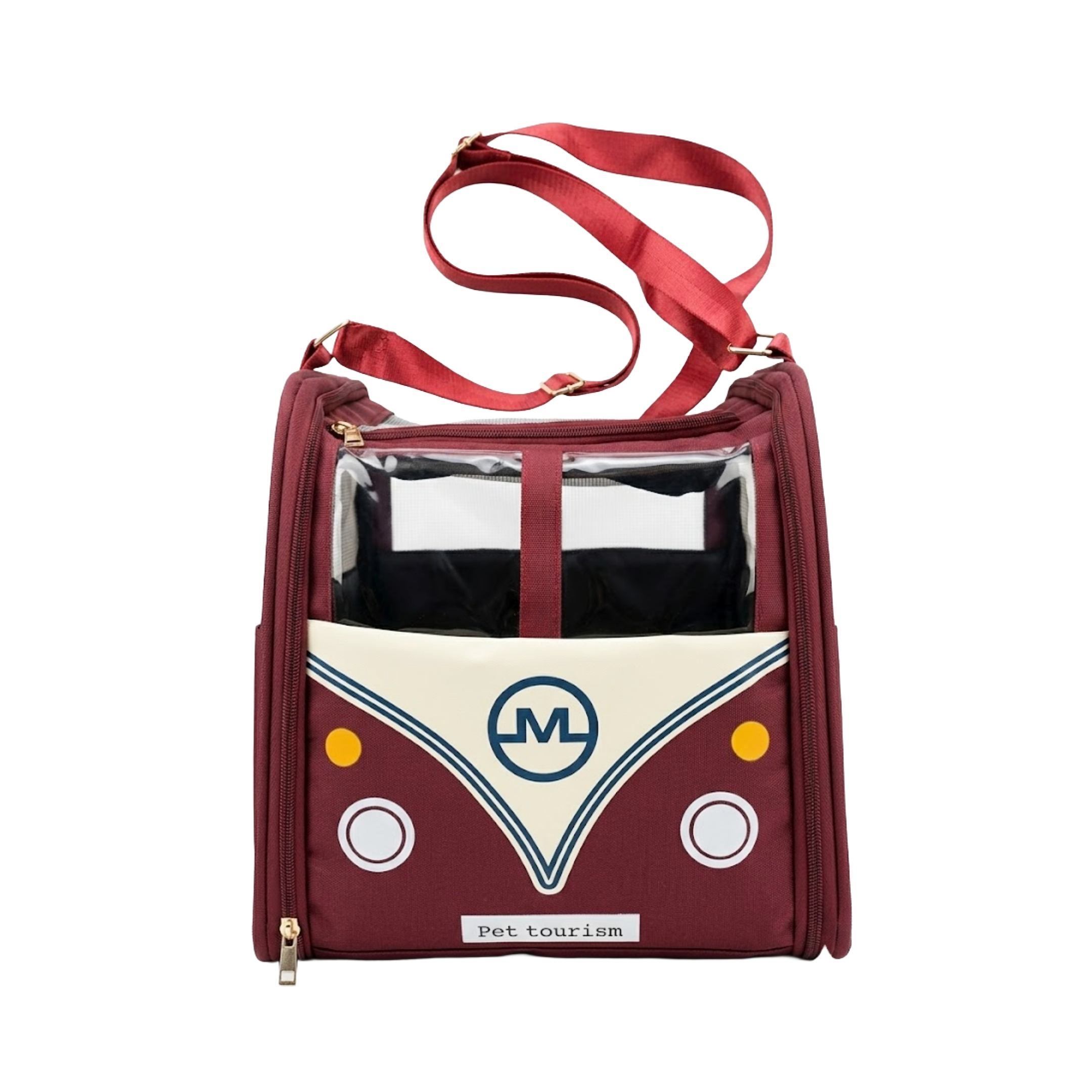 Deluxe Bus-Style Pet Travel Carrier for Cats & Small Dogs - Image 2