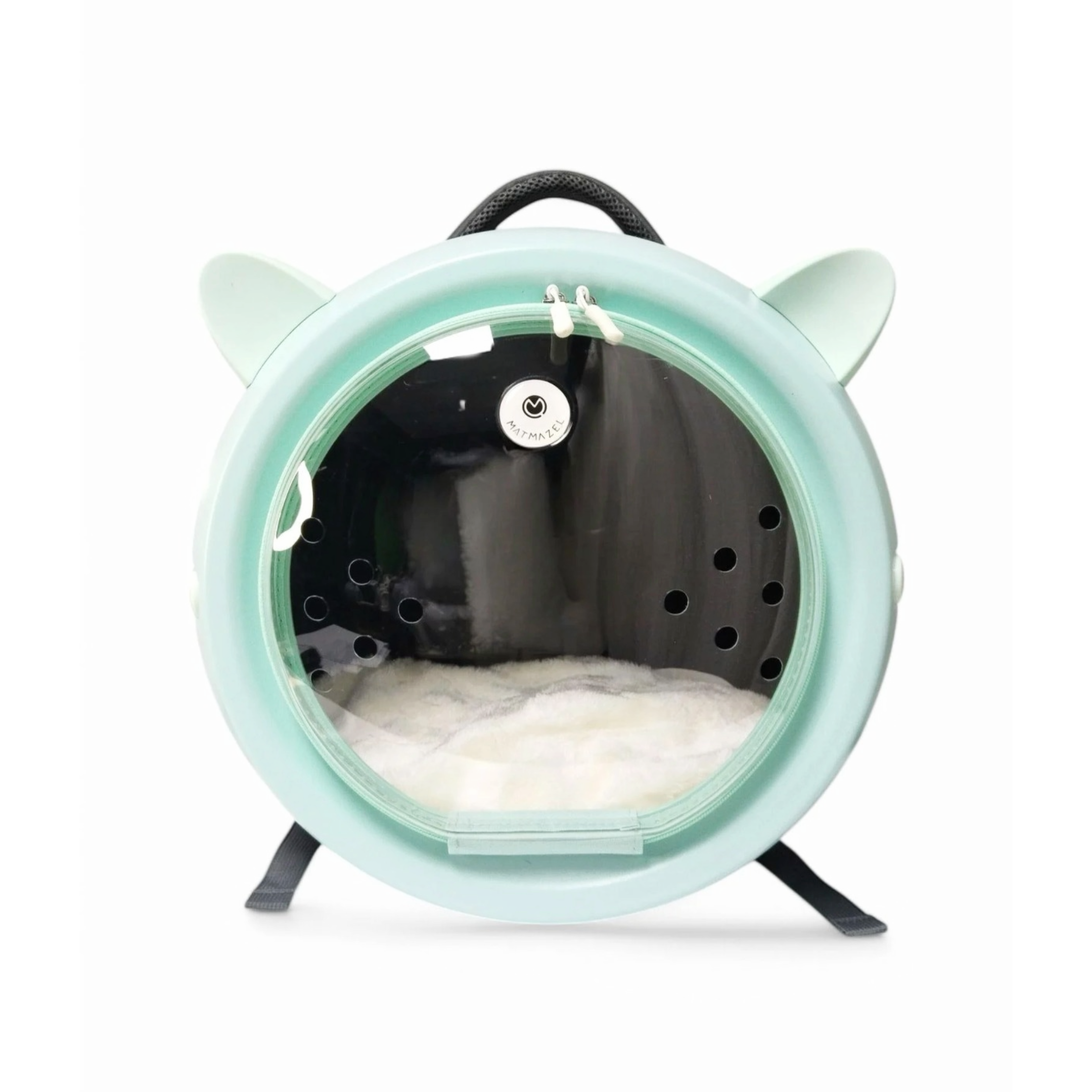 Matmazel Cute Cat-Ear Bubble Pet Travel Carrier Backpack for Cats and Small Dogs