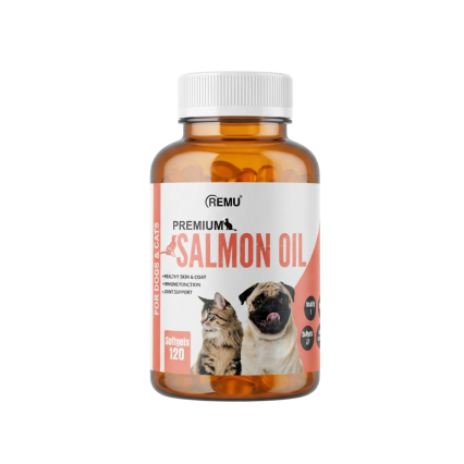 Remu Premium Salmon Oil for Cats and Dogs Omega-3 supplement