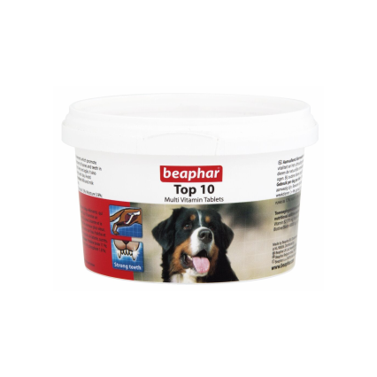 Beaphar Top 10 Multivitamin Tablets for Dogs 180 Tablets