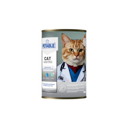 Petable Gastro Wet Cat Food 400g with chicken psyllium rice and vegetables